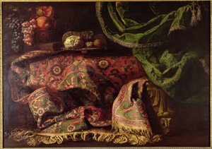 Nature morte avec un tapis